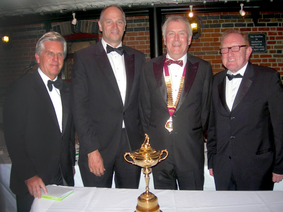 Steve Rider, Steve Redgrave ,John Pettitt and Richard Hills with the Ryder Cup Steve Rider, Steve Redgrave ,John Pettitt and Richard Hills with the Ryder Cup